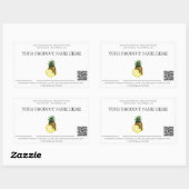 *~* Foto AP30 DEHYDRATED Fruit QR Rechteckiger Sti Rechteckiger Aufkleber (Blatt)