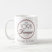 Foto "Apt # Forever" für niedliche Mitbewohner Kaffeetasse (Links)