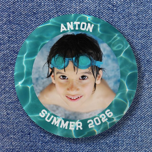 Foto Aqua Green Schwimmbad Grenzen Button