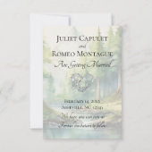 Foto & Aquarell Berge - Mocha Save The Date (Rückseite)