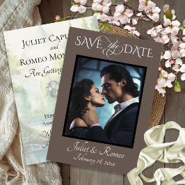 Foto & Aquarell Berge - Mocha Save The Date