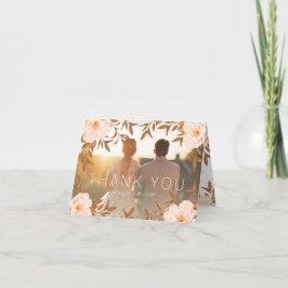 Foto Aquarell Blumenzwiebeln Moderne Hochzeit Dankeskarte