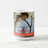 Foto Aquarell Valentinstag personalisiert Kaffeetasse (Mittel)