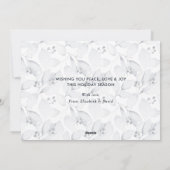 Foto Aquarellblättern Weihnachtskarten Feiertagskarte (Rückseite)