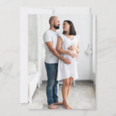 Foto Aquarellblüten und Eukalyptus Grünpflanzen Dankeskarte (Vorderseite)