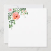 Foto Aquarellfarbe Rosa Blüte Dankeschön Karte (Rückseite)