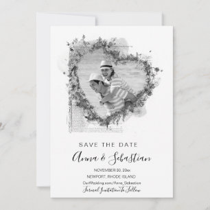 *~* FOTO AR6 WEDD Herz Save the Date QR Einladung