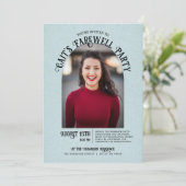 Foto Arch Abschluss Farewell Party Einladung (Stehend Vorderseite)