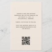 Foto Arch Beige QR-Kodex Save the Date (Rückseite)