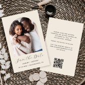 Foto Arch Beige QR-Kodex Save the Date