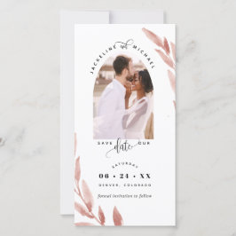 Foto Arch, Blush Wedding Save the Date Lesezeichen