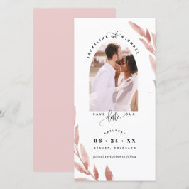 Foto Arch, Blush Wedding Save the Date Lesezeichen