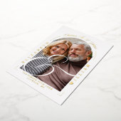 Foto Arch Calligraphie 50. Hochzeitstag Folieneinladung (Gedreht)