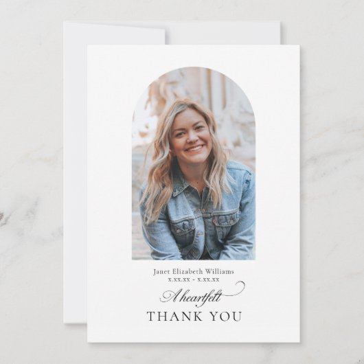 Foto Arch Christliche Beerdigung Danke (Vorderseite)