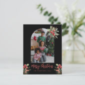 Foto Arch Cranberry Frohe Weihnachten Schwarz (Stehend Vorderseite)