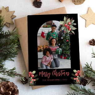 Foto Arch Cranberry Frohe Weihnachten Schwarz