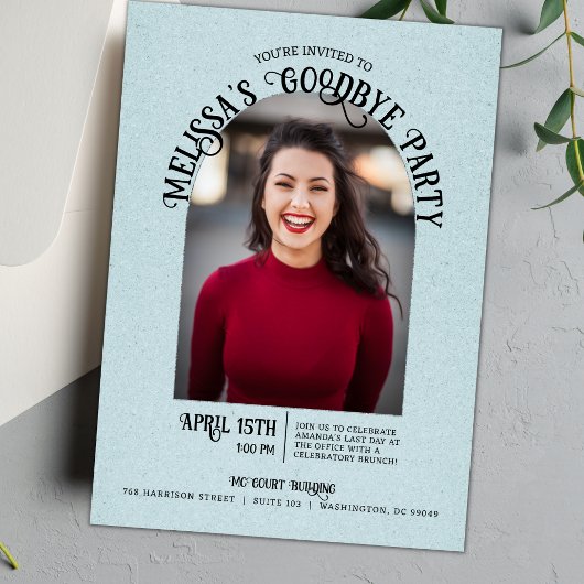 Foto Arch Goodbye Farewell Party Einladung