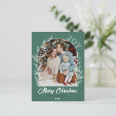 Foto Arch mit Blumen Postkarte (Stehend Vorderseite)