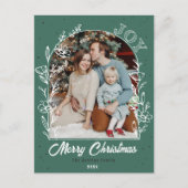 Foto Arch mit Blumen Postkarte (Vorderseite)