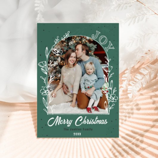 Foto Arch mit Blumen Postkarte