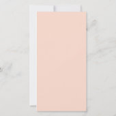 Foto Arch, Peach Wedding Save the Date Lesezeichen (Rückseite)