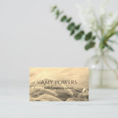 Foto Art Custom Visitenkarte doppelseitig (Stehend Vorderseite)