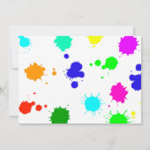 Foto Art Geburtstagseinladung Künstlerische Malere Einladung (Rückseite)