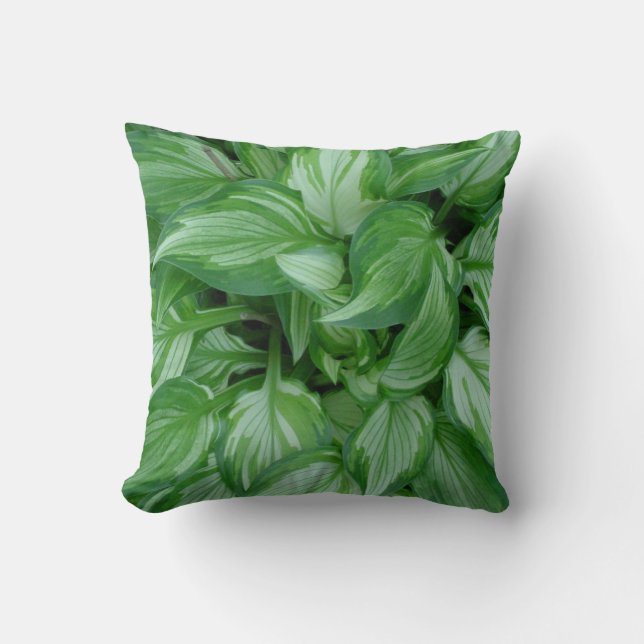 Foto Art Green Pflanze Throw Kissen (Vorderseite)