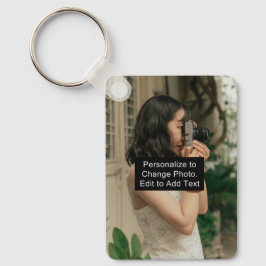 Foto Art Name Monogram Quote Alum Rec Sm Schlüsselanhänger