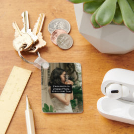 Foto Art Name Monogram Quote Alum Rec Sm Schlüsselanhänger