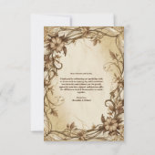 Foto Art Nouveau Dankeskarte (Rückseite)