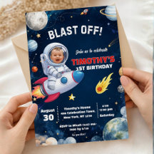 Foto Astronaut Weltraum Rakete Geburtstag
