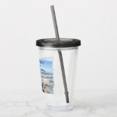 Foto atlantischer Ozeanwellen glückliche Ruhestand Acryltrinkbecher (Links)