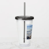 Foto atlantischer Ozeanwellen glückliche Ruhestand Acryltrinkbecher (Rechts)