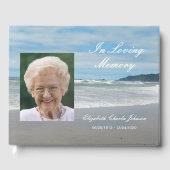 Foto auf Beach Memorial oder Beerdigung Gästebuch (Vorderseite)