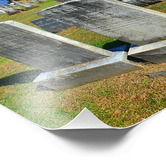 Foto auf dem Friedhof (Ecke)