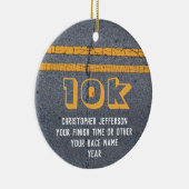 Foto auf der Rückseite Race 10k 5k Custom Keramik Ornament (Rechts)