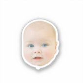 Foto-Aufkleber für das 1. Geburtstag Party Aufkleber (Vorderseite)