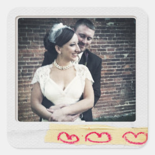 Foto-Aufkleber Quadratischer Aufkleber