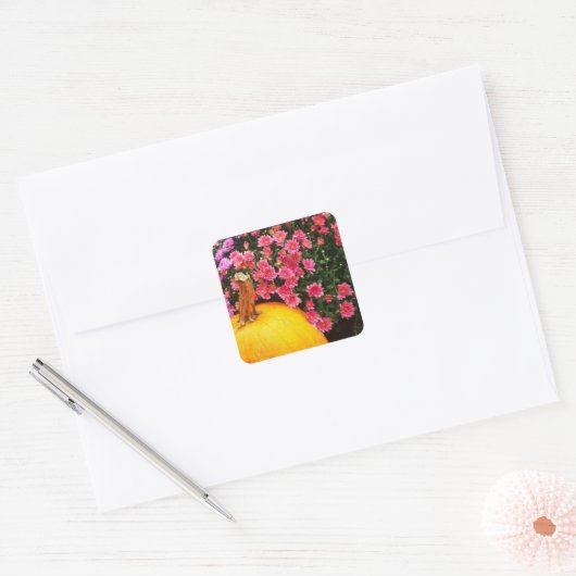 Foto-Aufkleber Quadratischer Aufkleber (Umschlag)