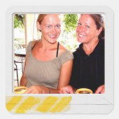 Foto-Aufkleber Quadratischer Aufkleber (Vorderseite)