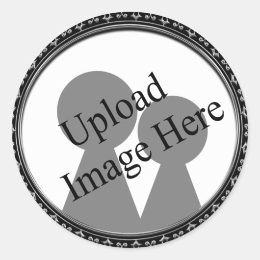 Foto-Aufkleber und Umschlag Aufkleber in Rahmen (Vorderseite)