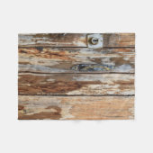 Foto aus braunem Holz Fleecedecke (Vorderseite (Horizontal))