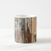 Foto aus braunem Holz Kaffeetasse (Mittel)