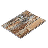 Foto aus braunem Holz Notizblock (Linke Seite)