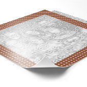 Foto aus braunen und rosa Punkten (Ecke)