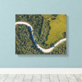 Foto aus der Luft Leinwanddruck (Insitu (Holzboden))