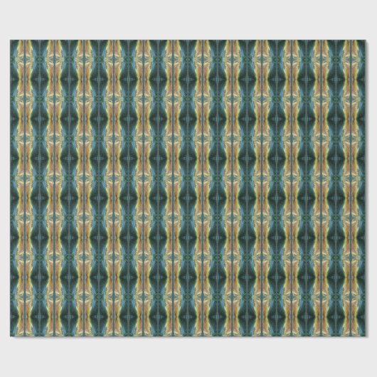 Foto aus farbenfrohen Blättern, Gelbbraun Geschenkpapier (Flach)