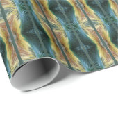 Foto aus farbenfrohen Blättern, Gelbbraun Geschenkpapier (Rolleneckpunkt)