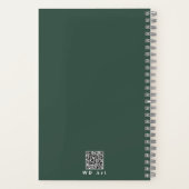 Foto aus farbenfrohen Blättern, Gelbbraun Notizblock (Rückseite)